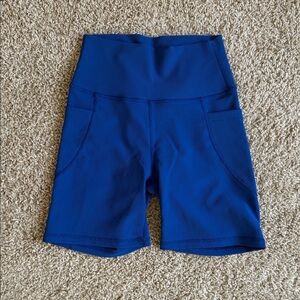 Women's Stylish Blue Bike Shorts